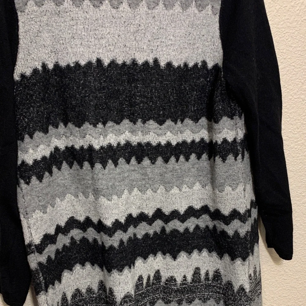Laura Ashley long cardigan sz L wool blend winter fall preppy career work church